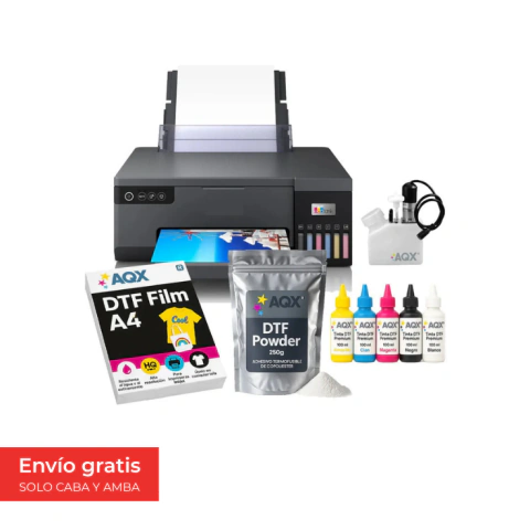 Kit Impresora Epson 8050 EcoTank Dtf + Tinta 500ml + Film 50u + Polvo 250g