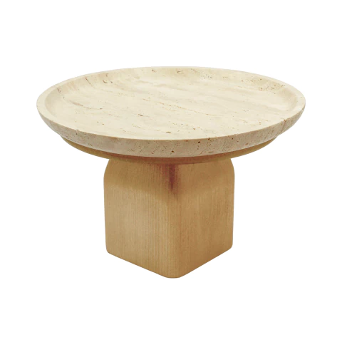 Charola Decorativa de Madera y Mármol Pireo, 2 Tamaños Disponibles - tienda en línea