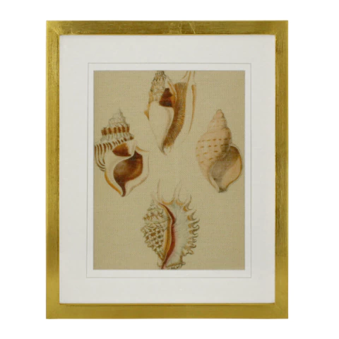 Imagen de Cuadro Decorativo Marino con marco Dorado, Disponible en 3 modelos