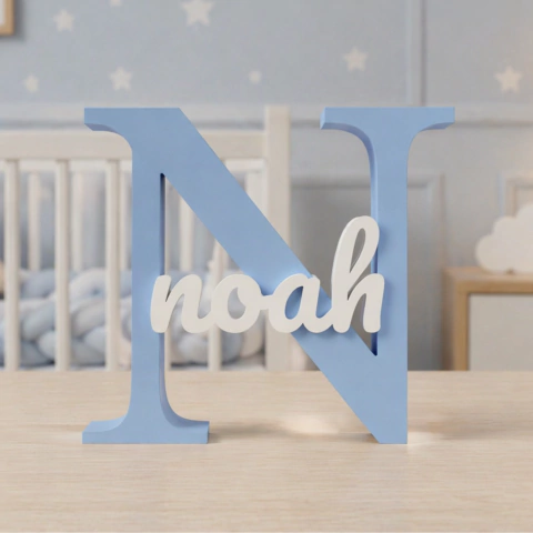 Letreiro Nome Personalizado Bebê Criança Neném Infantil Decorativo