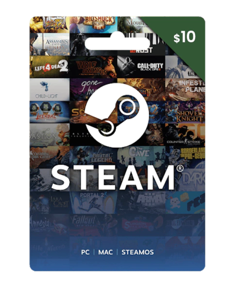 Steam Card 10 USD