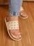 Papete Slide com Rebites Off white na internet
