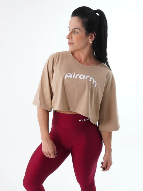 Cropped Oversized Manga Curta