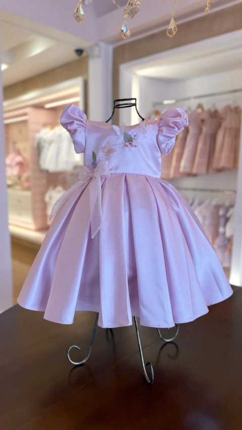 Vestido Marina Rosa Bebê