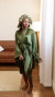 Robe Cetim Verde - comprar online