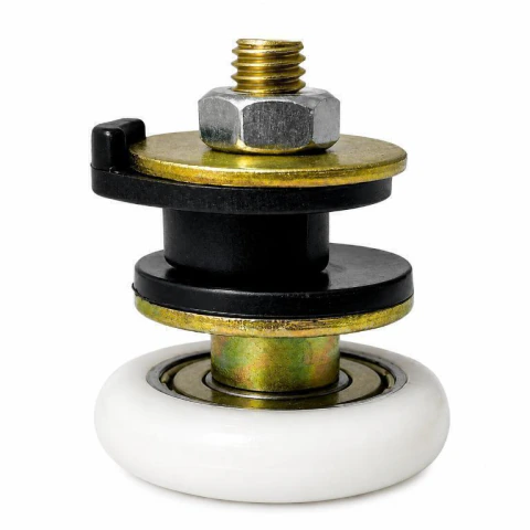 Kit c/ 4 Roldanas 1125R Porta De Correr Vidro 8 e 10mm Suporte Inteiriço Reforçada