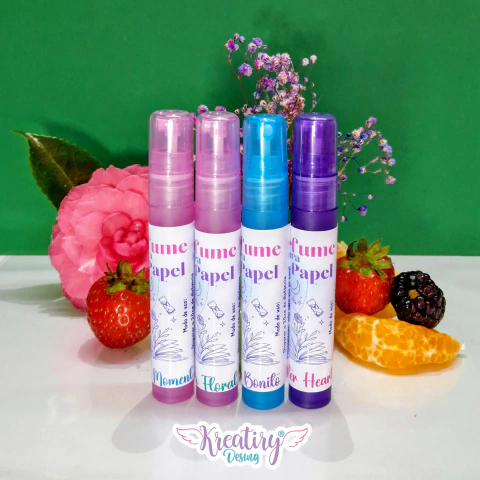 Perfume para Papel Paquete con 4 Piezas (8 ml c/u)