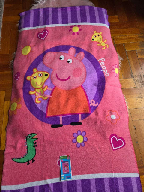 Toalla INFANTIL pepa pig Talle unico 150 x65 cm