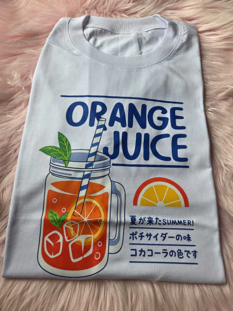 Remera de algodon ORANGE JUICE