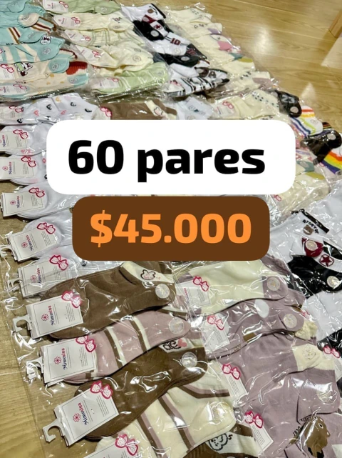 60 pares de soquetes