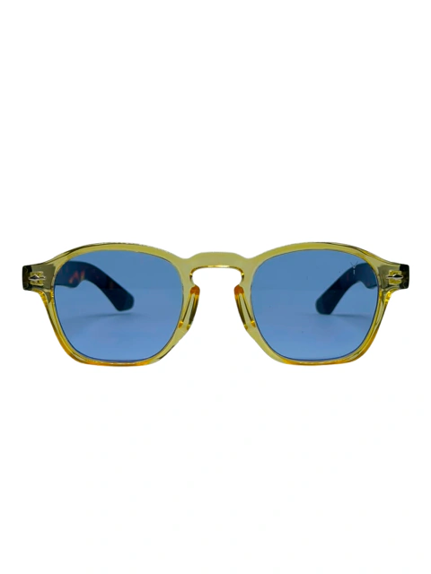 Óculos Dextex Cristal Amarelo e Tartaruga / Azul