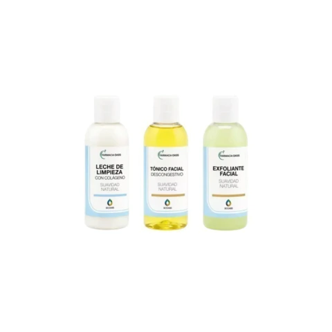 Kit Limpieza Facial Completa – Leche + Tónico + Exfoliante - comprar online