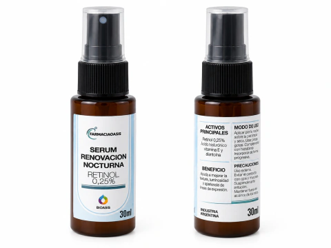Serum Retinol 0,25% Renovación Nocturna +Protector Solar FPS 40 de REGALO PROMO VÁLIDA HASTA 1/11