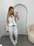 Pijama Canelado Longo Americano Branco na internet