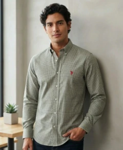 CAMISA AUSTIN M/L XAD VD MAR 025
