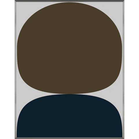 Quadro Decorativo Geometry Artimage por Márcio Pontes com Formas Orgânicas em Papel, Vidro e Madeira 143x113cm