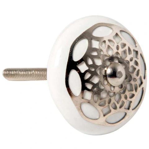 Decorative Cabinet Pull in Hand-Painted Ceramic Torp 6 cm
