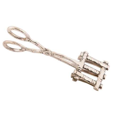 Ice Tongs Hemis in Nickel Silver 22 cm