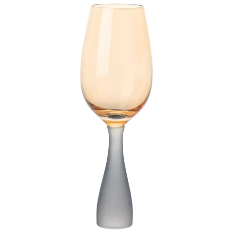 Tones Rosé Glass Wine Glass with Gray Stem
