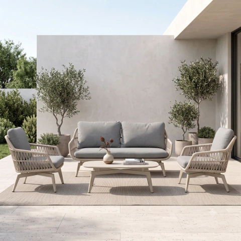 Lua Outdoor Furniture Set in Aluminum