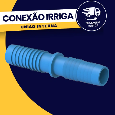 União Interna Espigão Mangueira Para Irrigação Cor Azul Durín