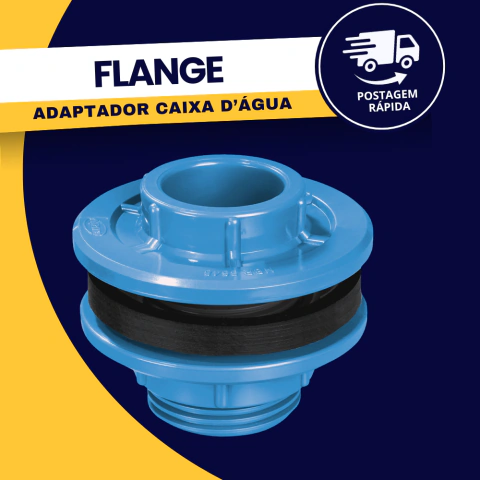 Flange Adaptador Para Caixa D'Água Com Borracha De Vedação Durín
