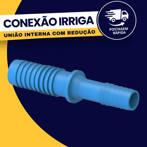 União Interna Com Redução Espigão Mangueira Para Irrigação Cor Azul Durín