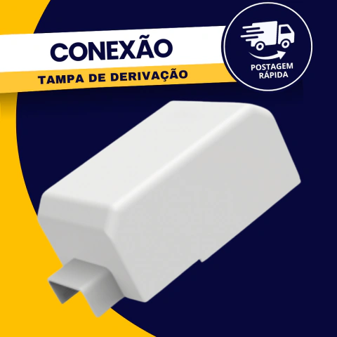 Conexão Para Canaleta Tampa De Derivação Branco Durín