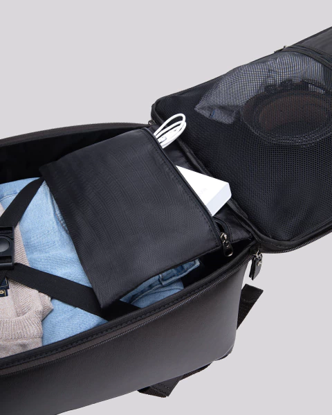 Mochila para Viagem Couro Slim | Madrid Marrom - loja online