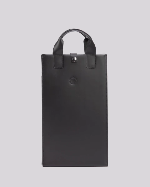 Porta Vinho de Couro | Zurich Preto - comprar online