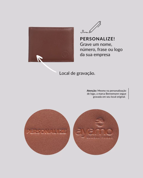 Imagem do Carteira Pequena RFID Basic | Madrid Caramelo