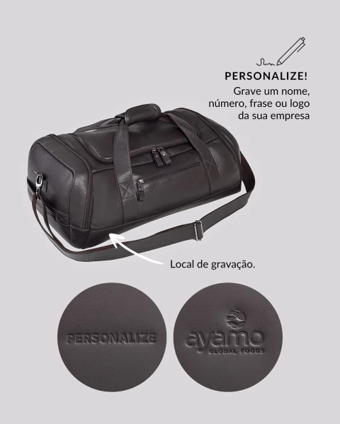Bolsa Mochila de Viagem em Couro | Rome Café - Bennemann - Loja Oficial
