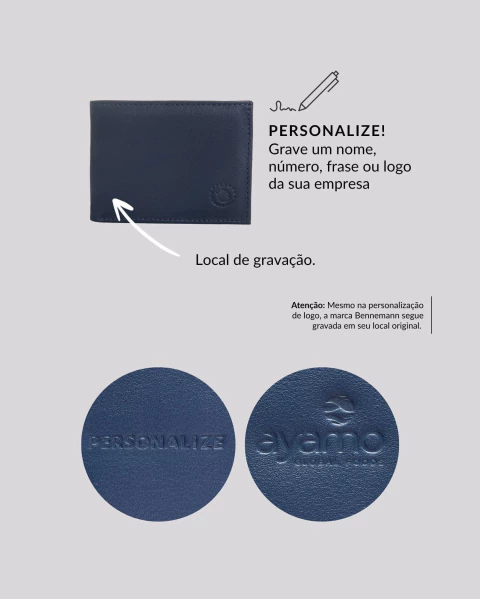 Imagem do Carteira Pequena RFID Basic | Madrid Azul