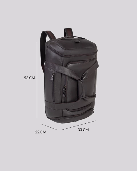 Bolsa Mochila de Viagem em Couro | Rome Café na internet