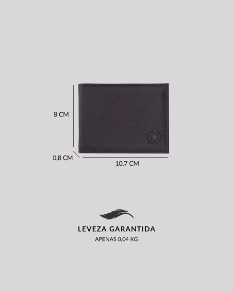 Carteira Pequena RFID Basic | Madrid Marrom - loja online