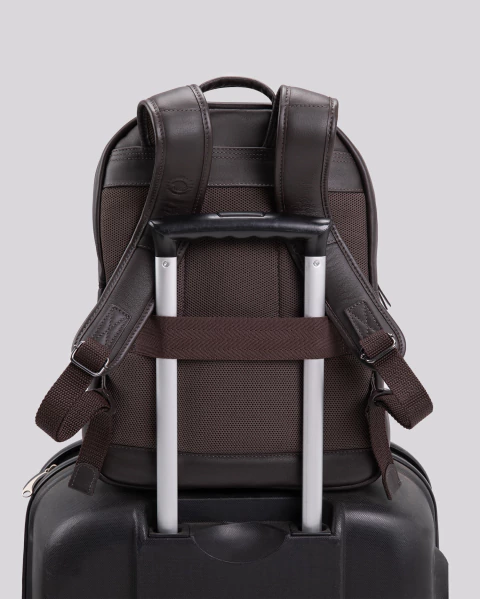 Imagem do Mochila Macbook em Couro Slim | Madrid Marrom