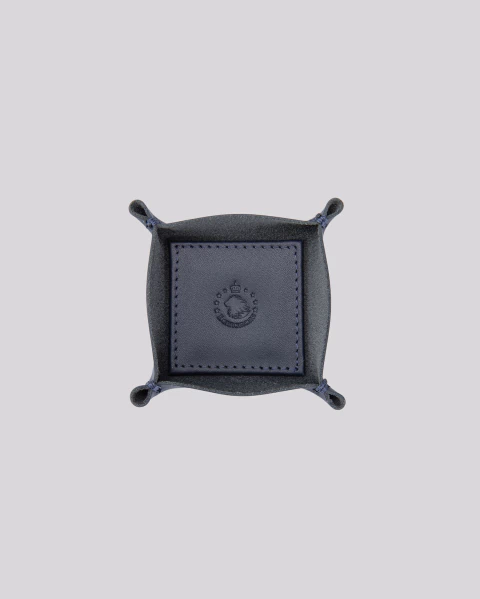 Porta Clipes em Couro | Zurich Azul - comprar online