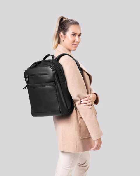 Mochila de Couro para Notebook Office | Rome Preto - comprar online