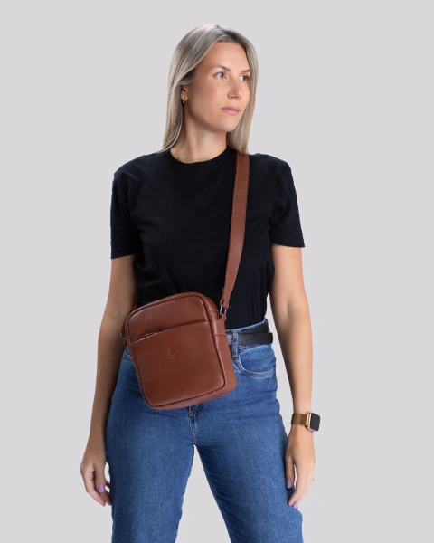 Shoulder Bag Couro | Madrid Marrom - comprar online