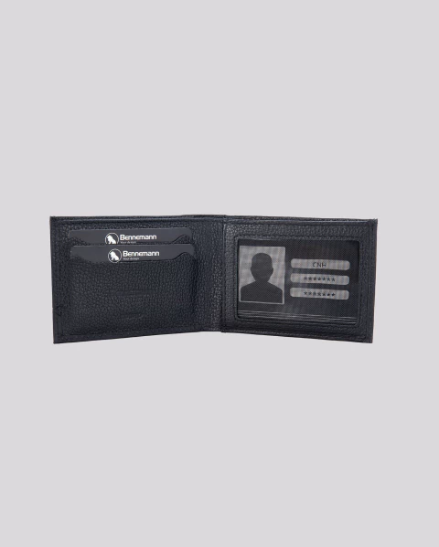 Kit Carteira 831AI e Chaveiro de Couro + Embalagem