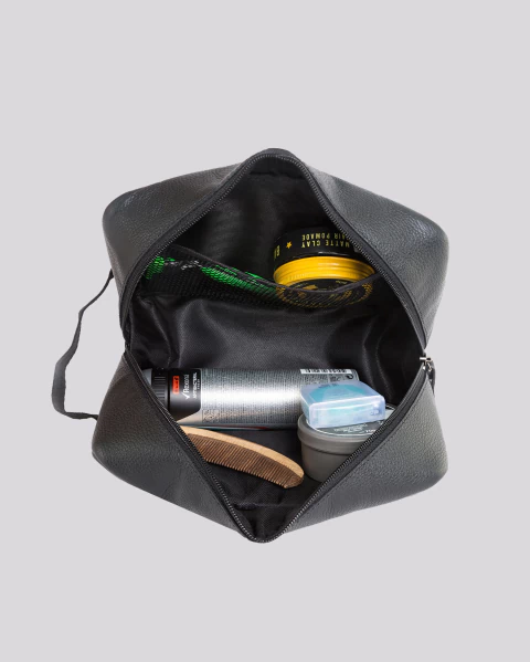 Necessaire de Couro Grande | Rome Preto na internet