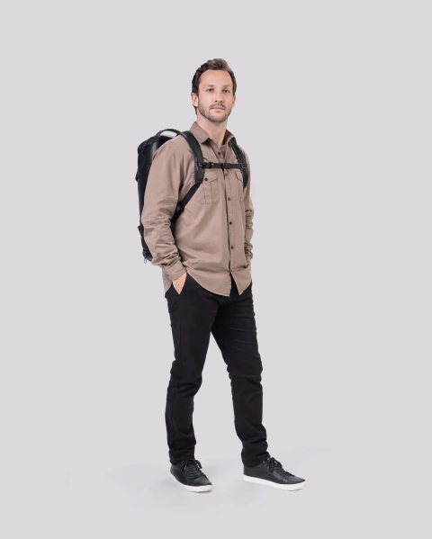 Bolsa Mochila de Viagem em Couro | Rome Café - Bennemann - Loja Oficial