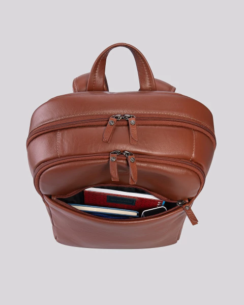 Mochila de Couro para Notebook Native | Madrid Caramelo - Bennemann - Loja Oficial