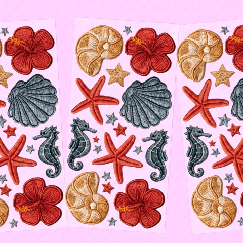 cositas de mar bordado - comprar online
