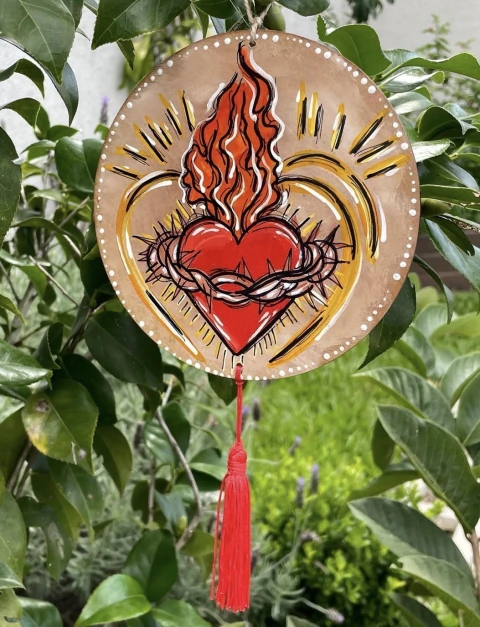 Placa Sagrado Coração - comprar online