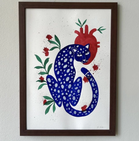 Aquarela Onça