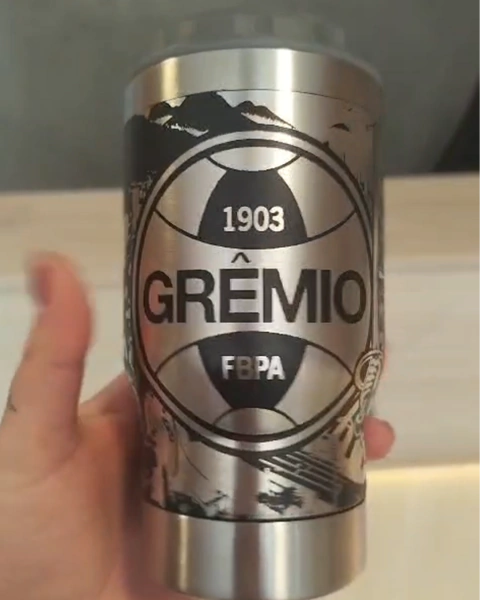 Copo Long Neck Grêmio Inox 380ml
