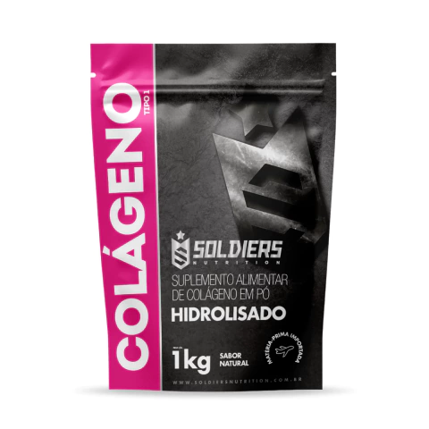 Colágeno Hidrolisado 1kg 100% Puro Soldiers - LinhaFIT
