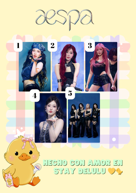 Photocards Aespa - Pack 2 - comprar online