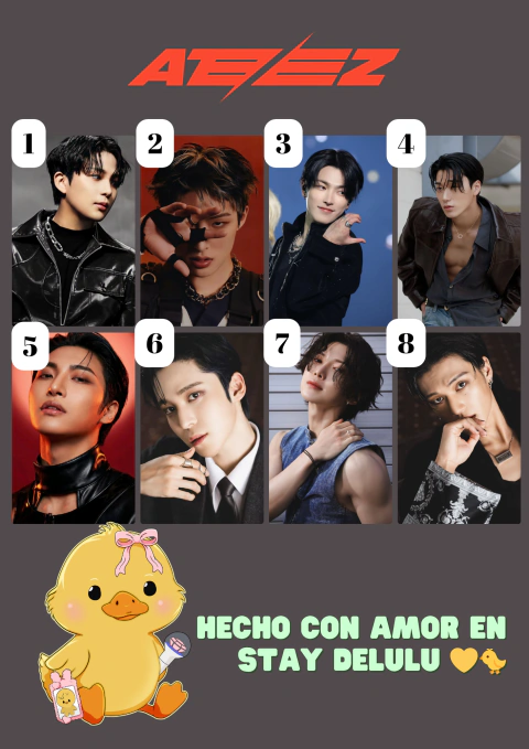 Photocards Ateez - comprar online